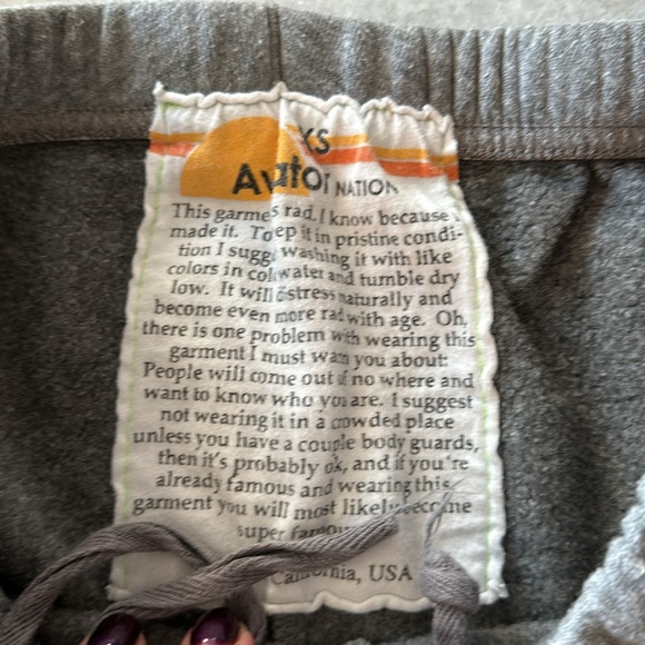 Aviator Nation Velvet Stripe Sweatpants Sz XS - Picture 3 of 4